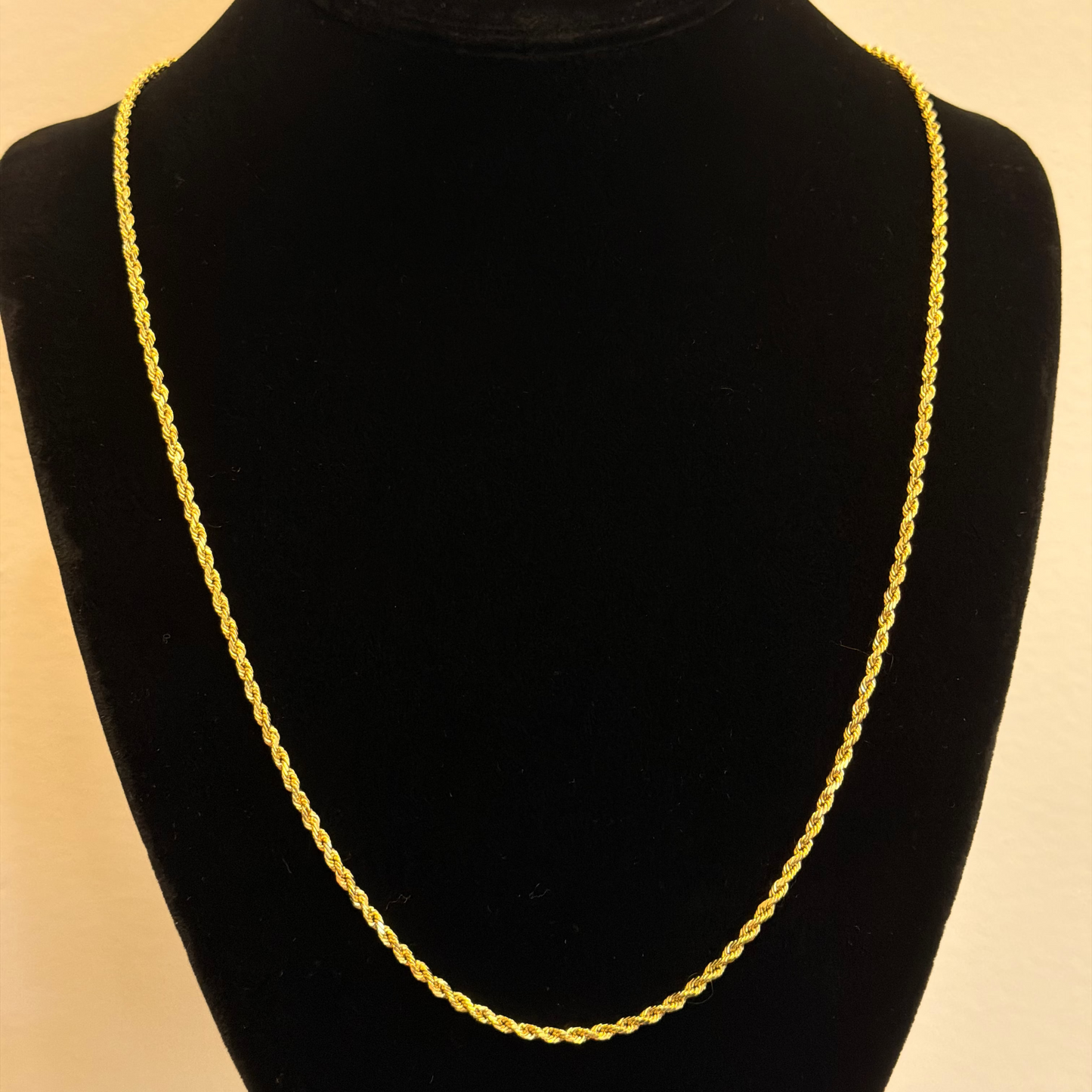 14k Rope Necklace