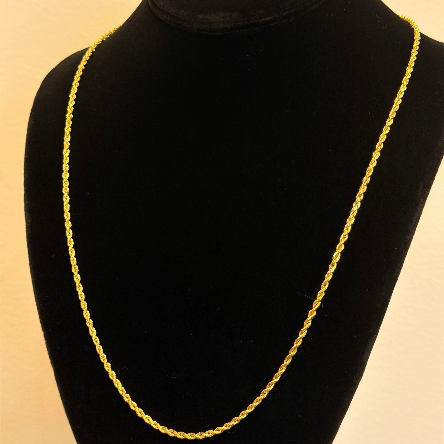 14k Rope Necklace