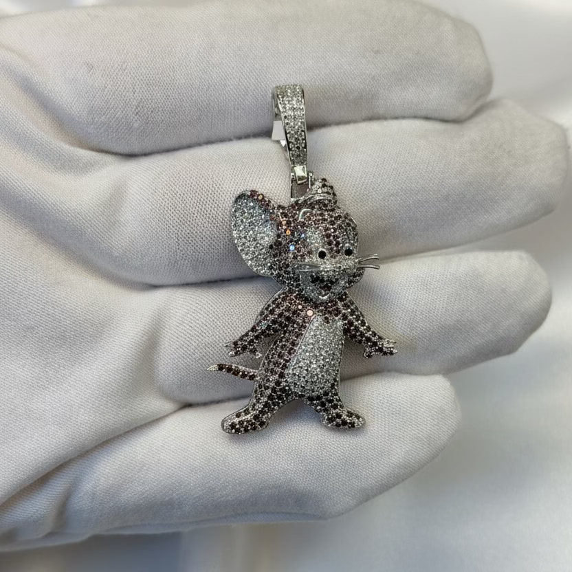Sterling Silver Cartoon Mouse Pendant