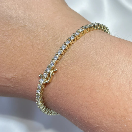 14k Diamond Tennis bracelet