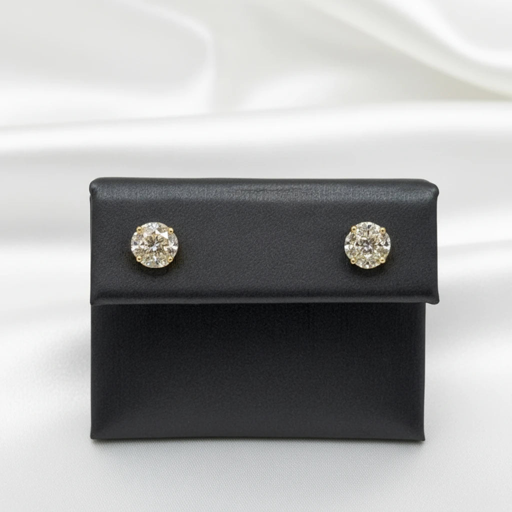14k Diamond Earrings