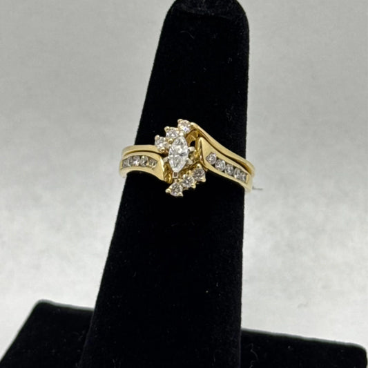 14k Diamond Engagement Set