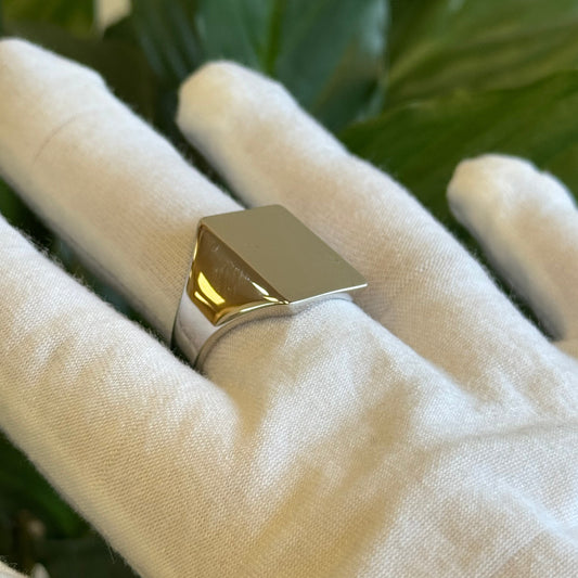 Sterling Silver large Signet Ring