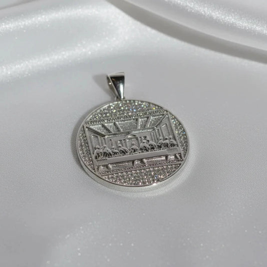 Sterling silver Last Supper pendant