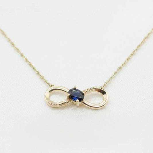 Sterling Silver Sapphire Necklace Set