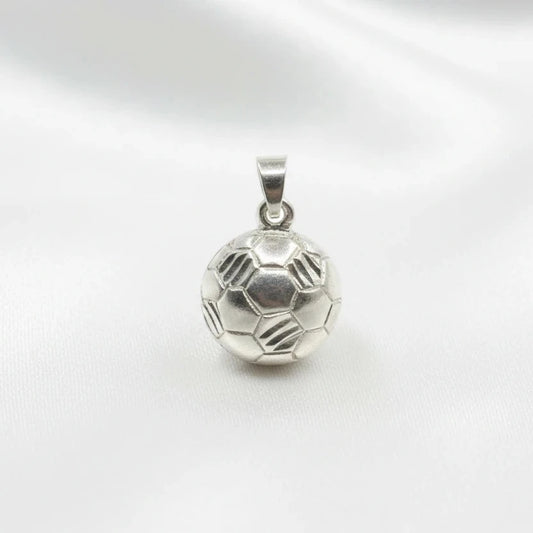 Sterling Silver Soccer Ball Pendant