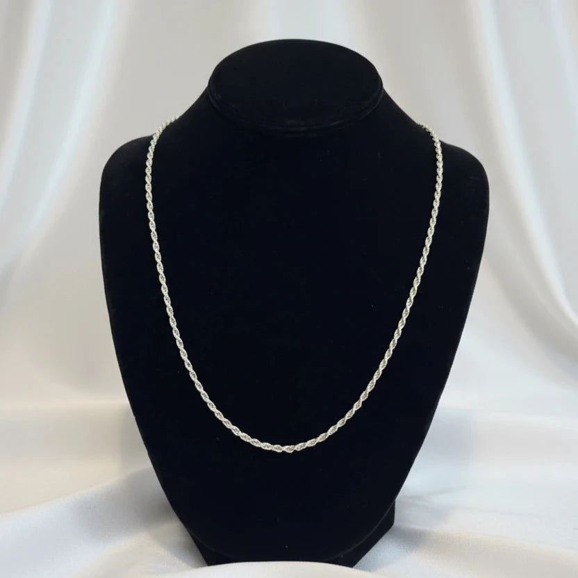 Sterling Silver Rope Necklace