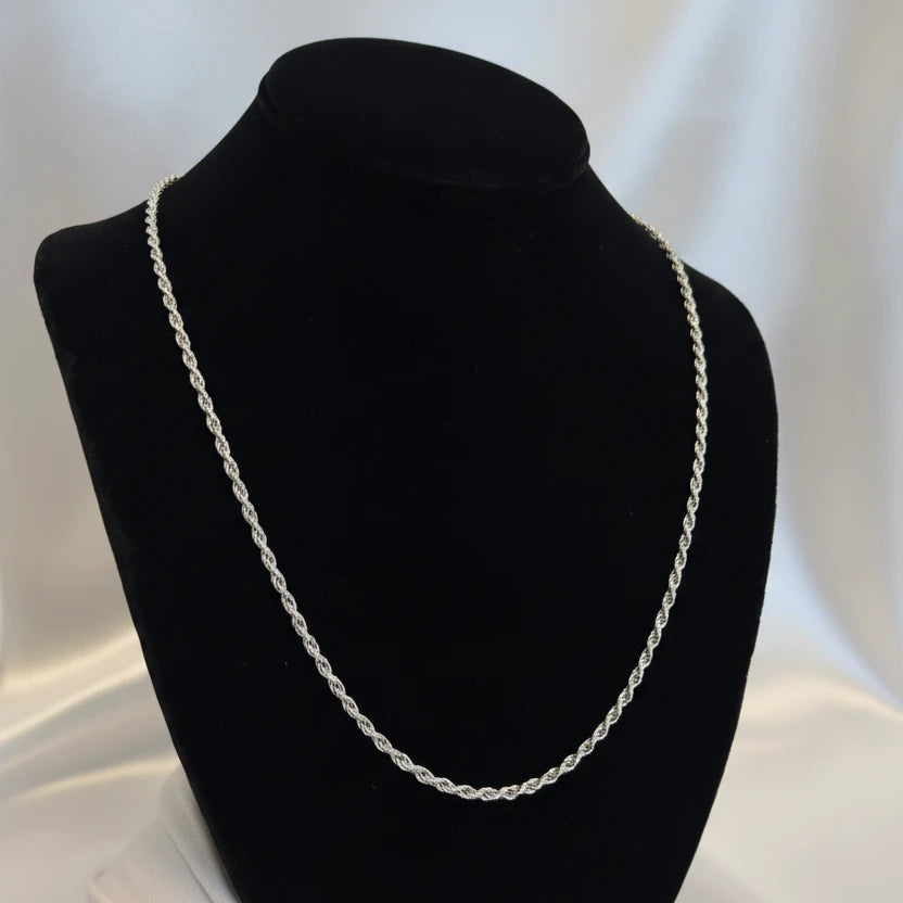 Sterling Silver Rope Necklace