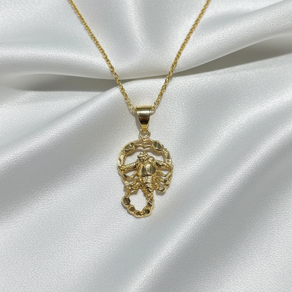 10k Scorpio Zodiac Pendant