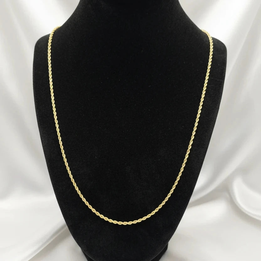 10k Rope link necklace