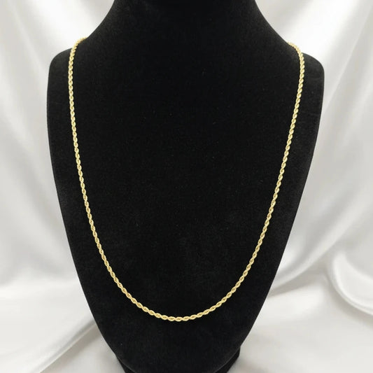10k Rope link necklace