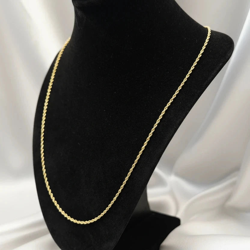 10k Rope link necklace