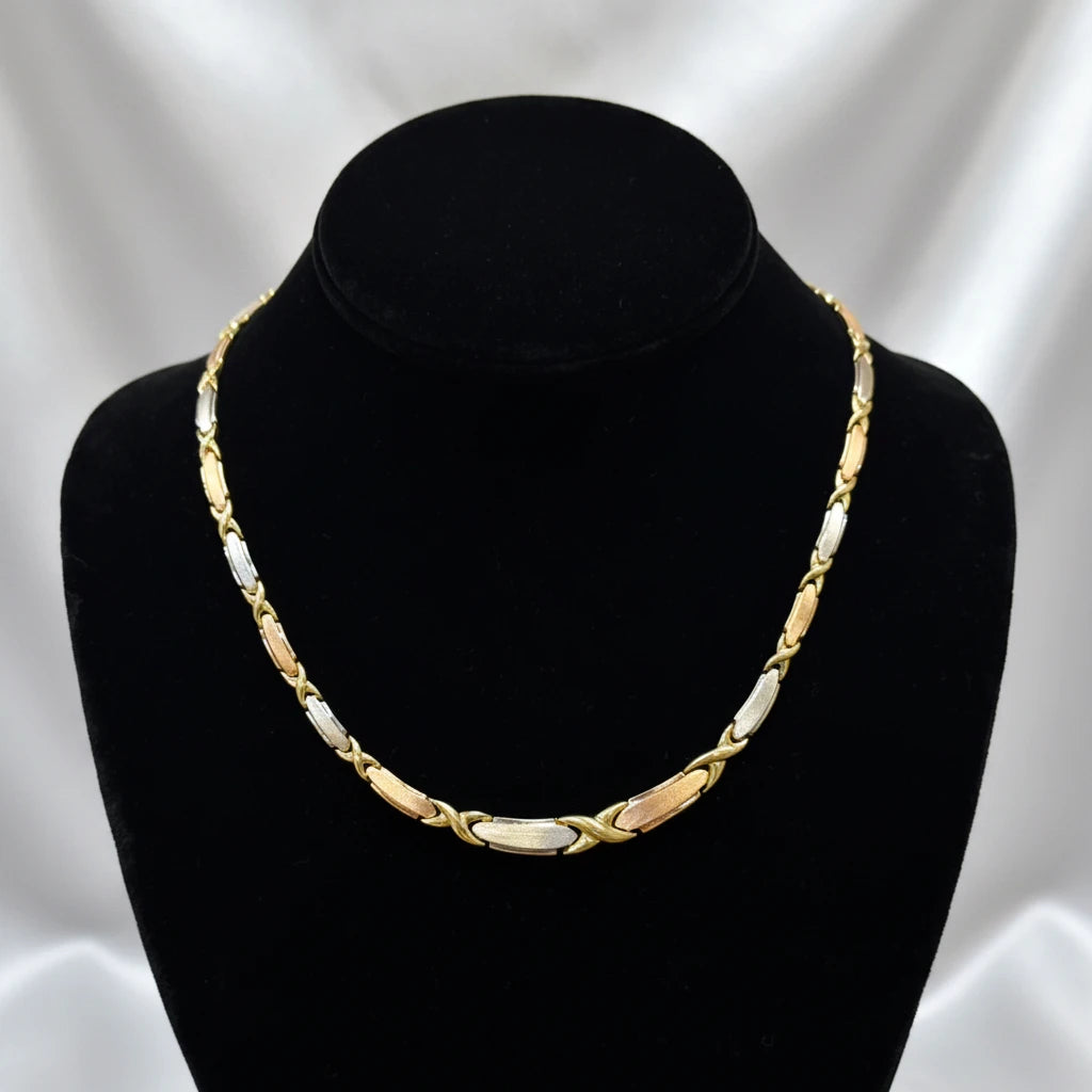 14k Tri-color Necklace