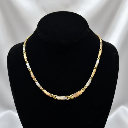 14k Tri-color Necklace