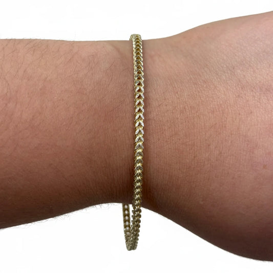 10k Two tone Franco Bracelet