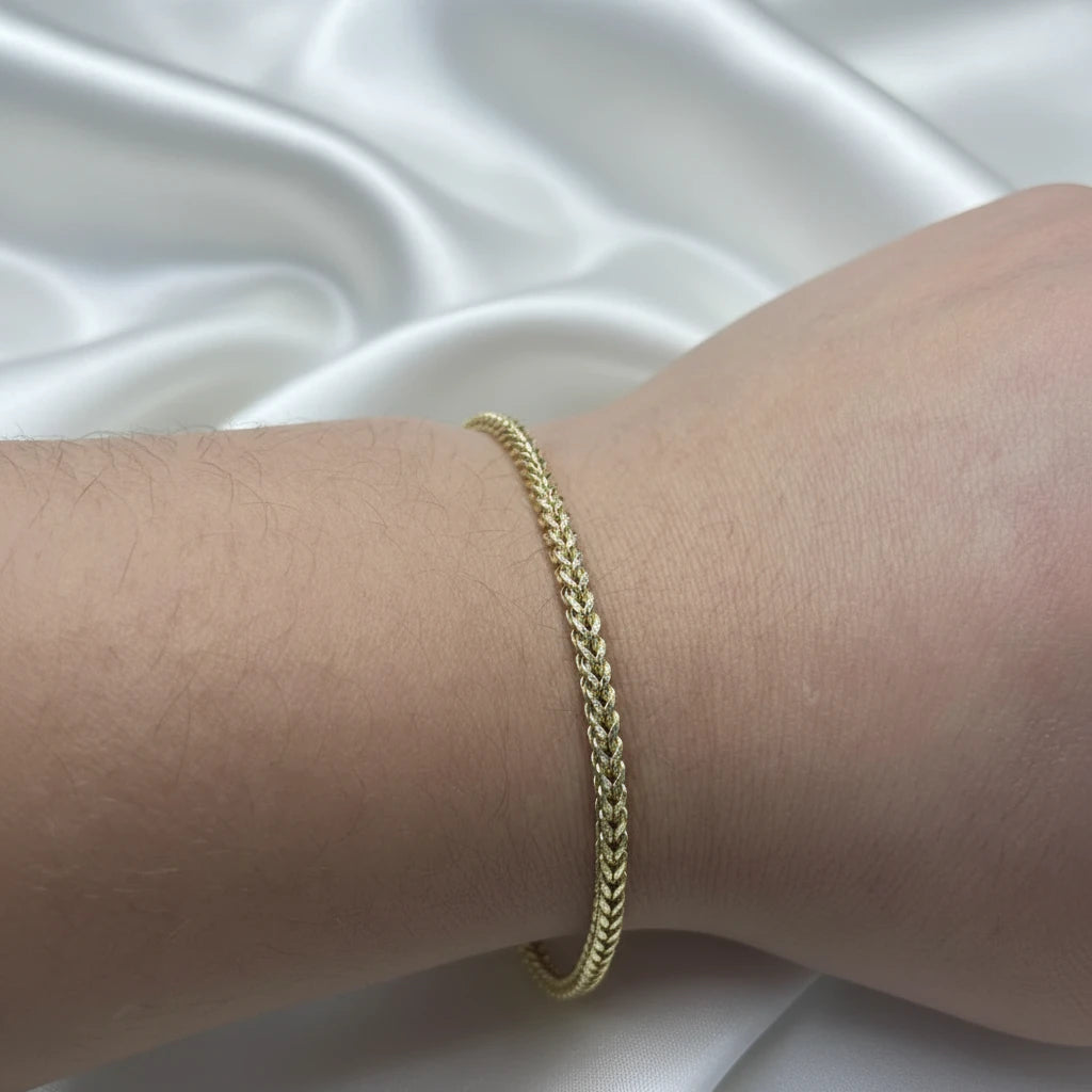 10k Two tone Franco Bracelet