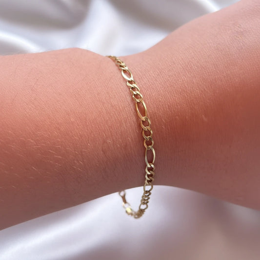 10k Figaro Bracelet