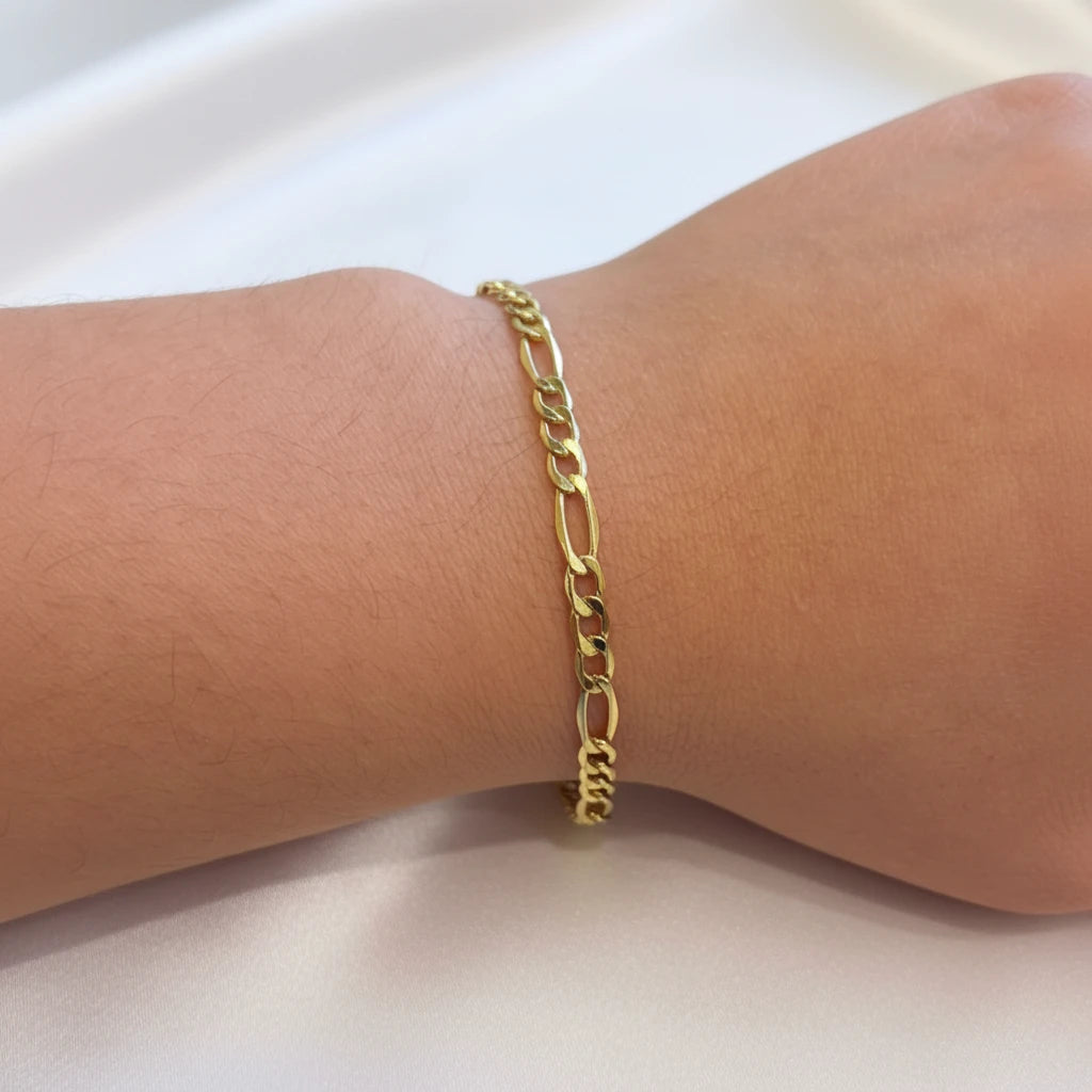 10k Figaro Bracelet