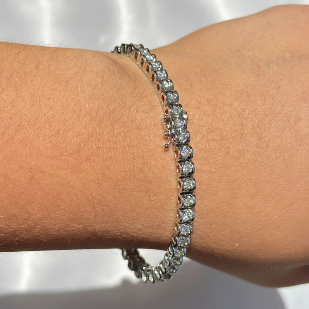 14k White Gold Tennis Bracelet