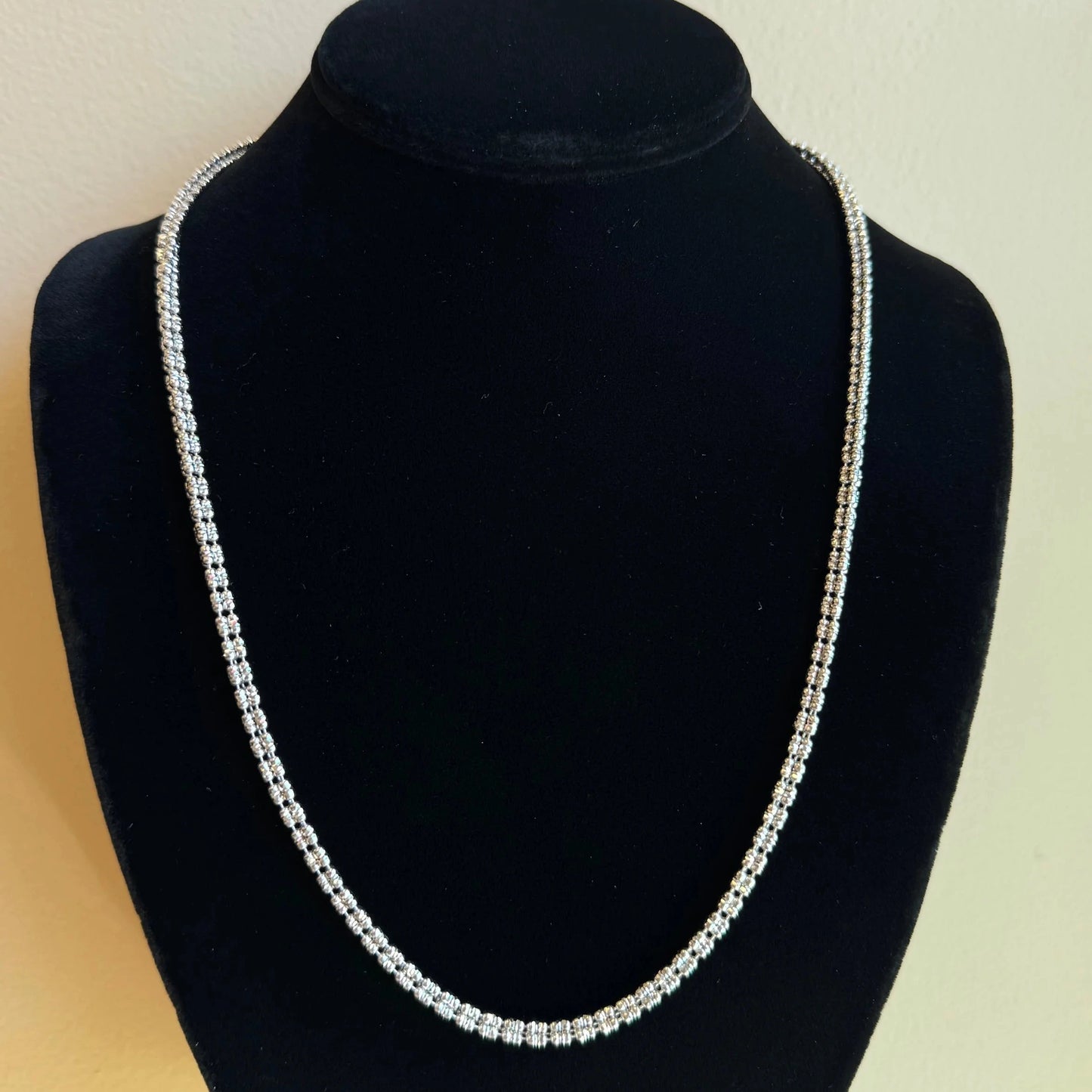 Sterling Silver Ice link necklace