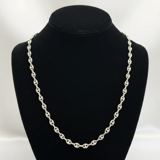 Sterling Silver Gucci Link Necklace