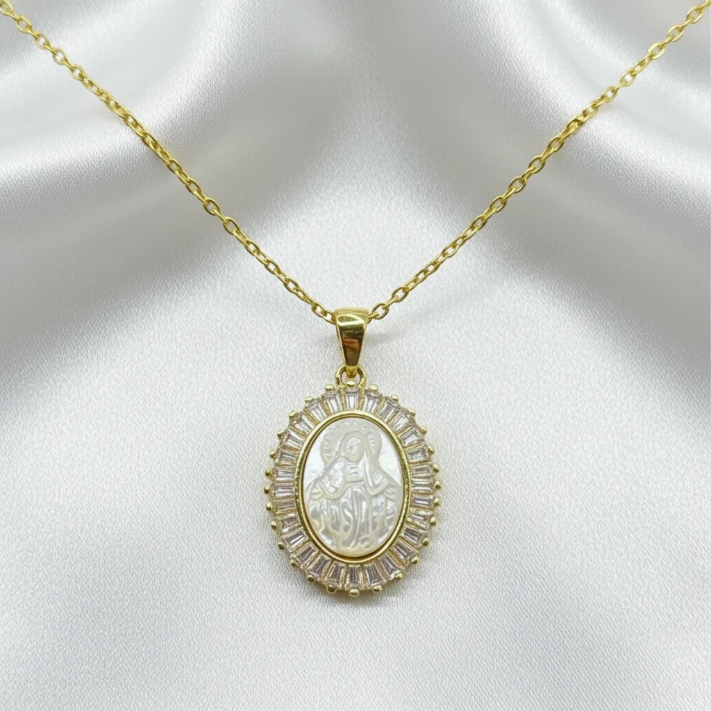 Sterling Silver Our Lady Of Grace set