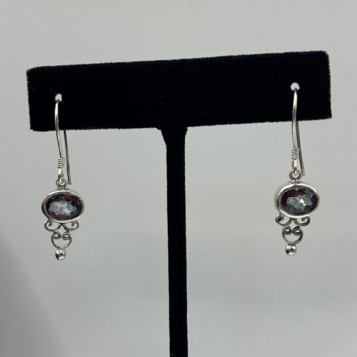 Sterling Silver Mystic Topaz Earrings