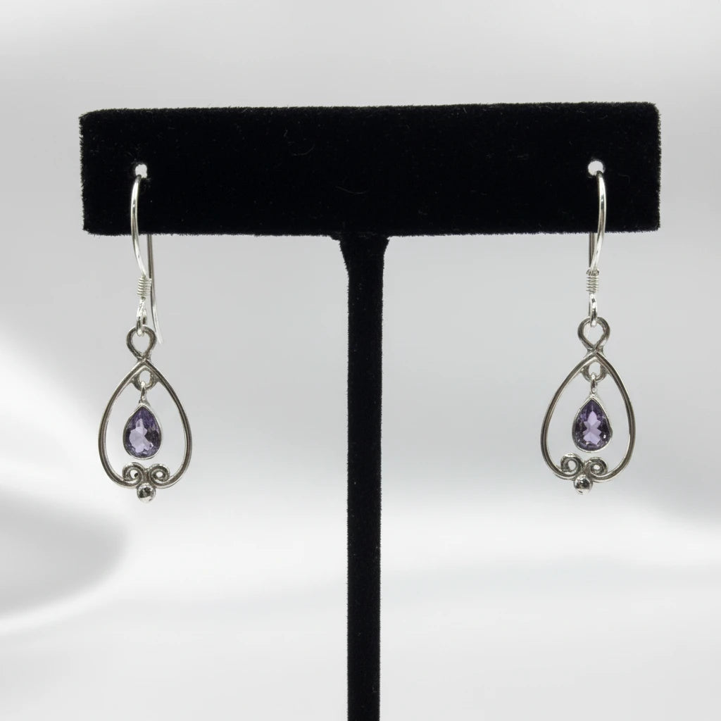 Sterling Silver Amethyst Earrings