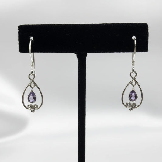 Sterling Silver Amethyst Earrings