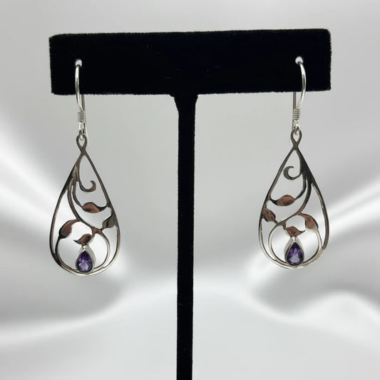 Sterling Silver Amethyst Earrings