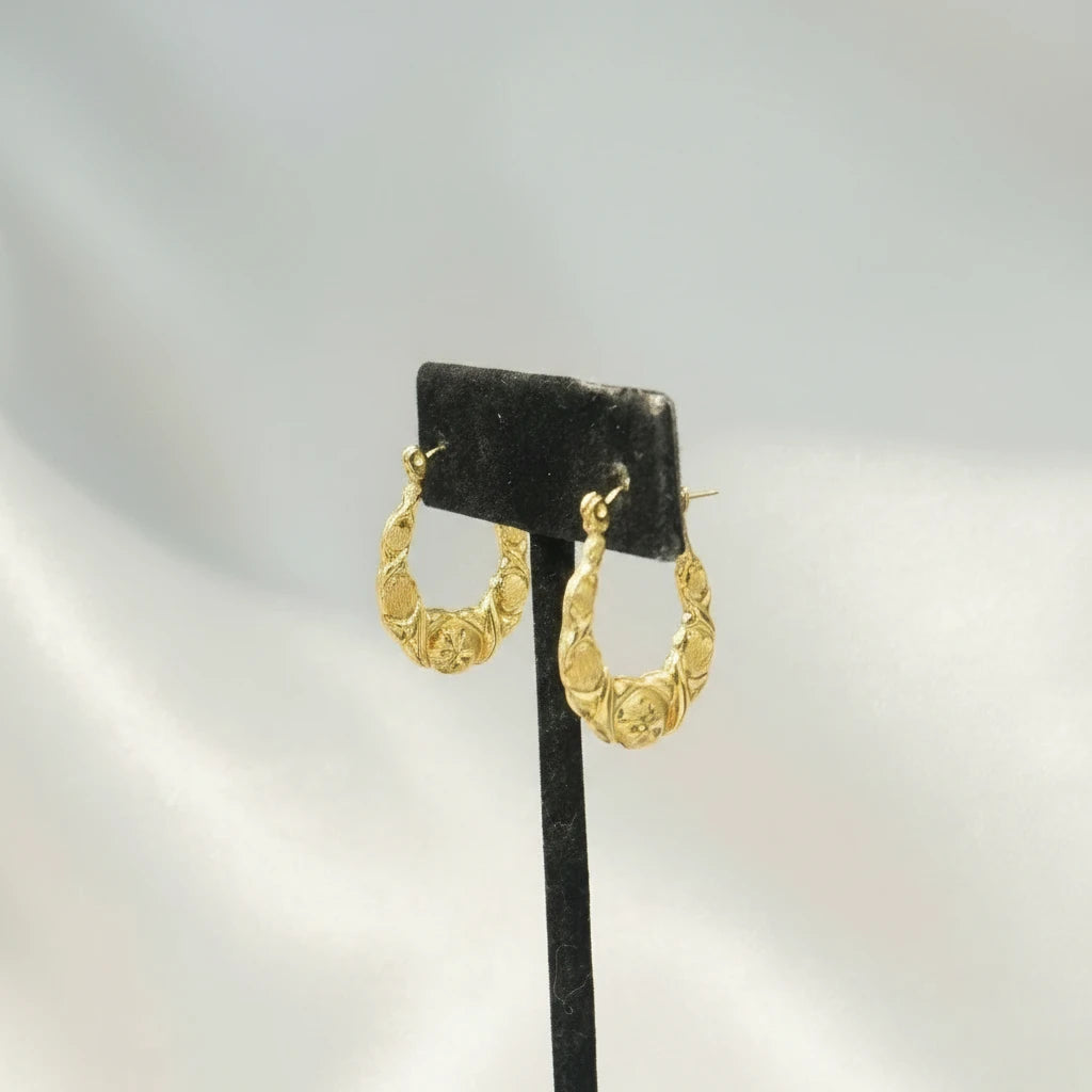 10k xoxo small hoop earrings