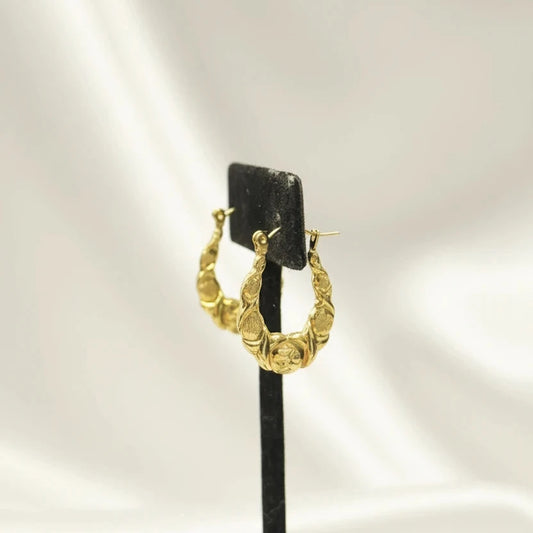 10k xoxo small hoop earrings