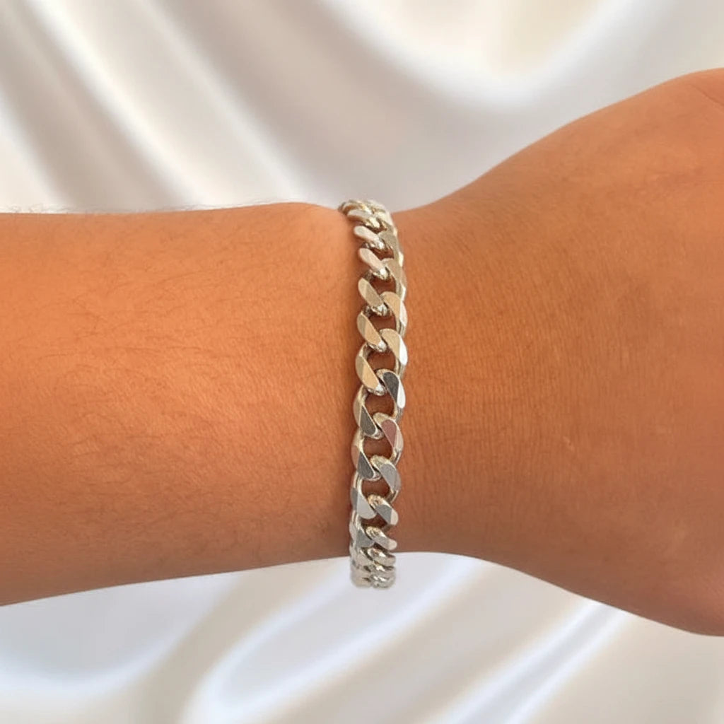 Sterling Silver Cuban Bracelet