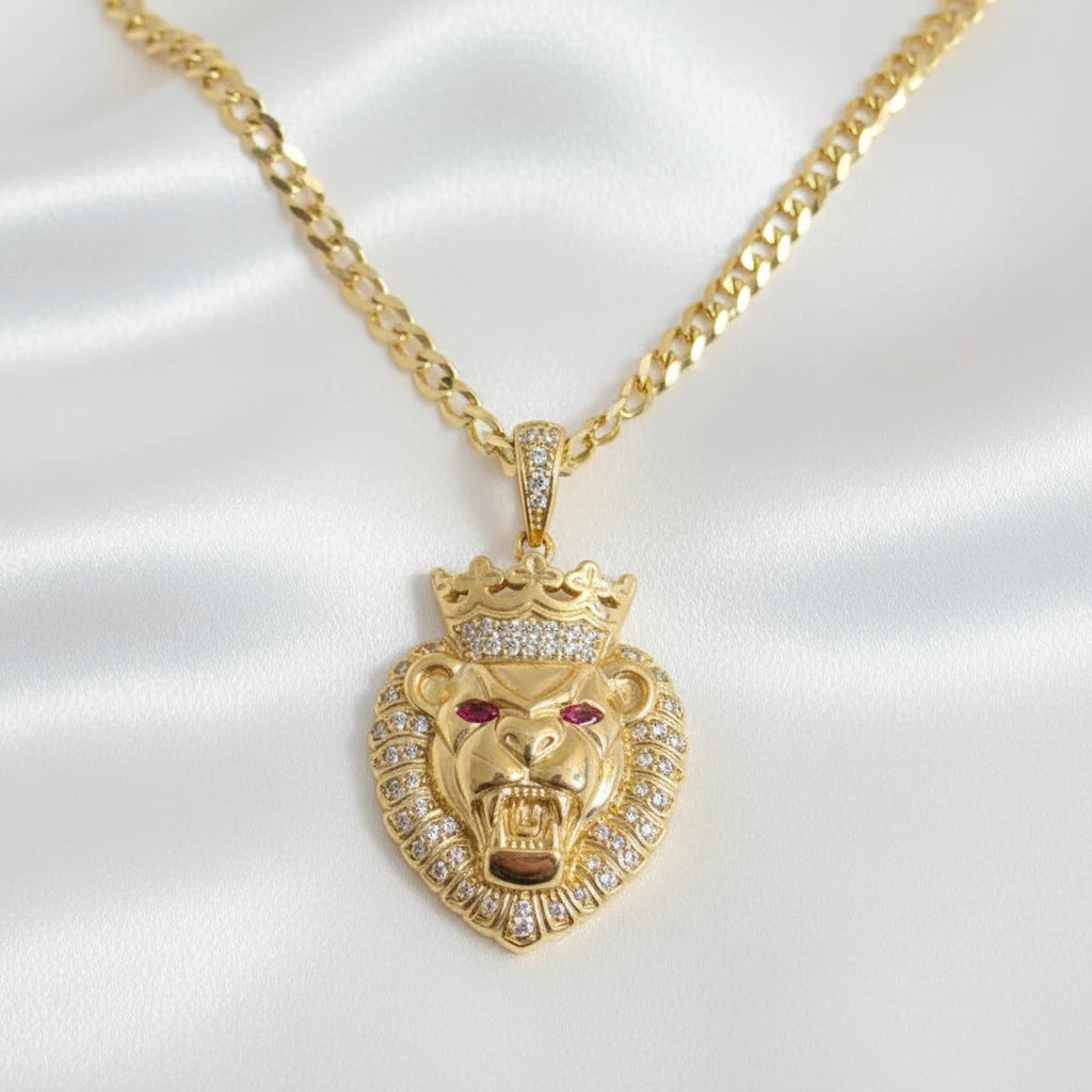 10k lion pendant