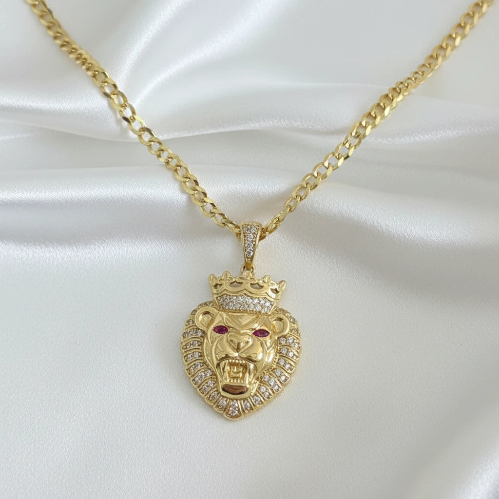 10k lion pendant