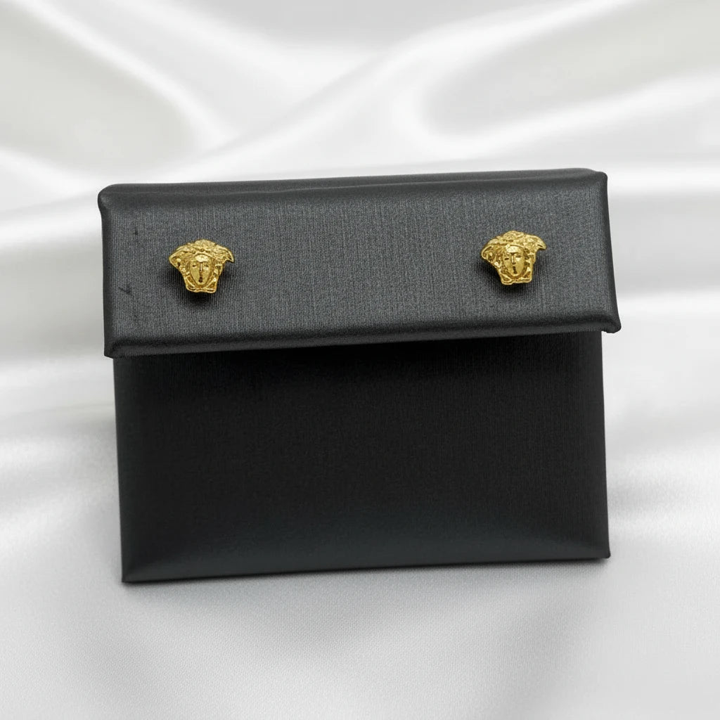 10k Medusa Earrings