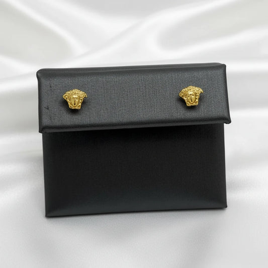 10k Medusa Earrings