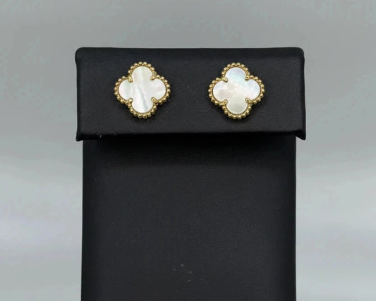 10k Four leaf Clover Earrings