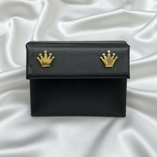 10k Crown Earrings