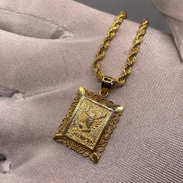 10k Scorpio zodiac pendant