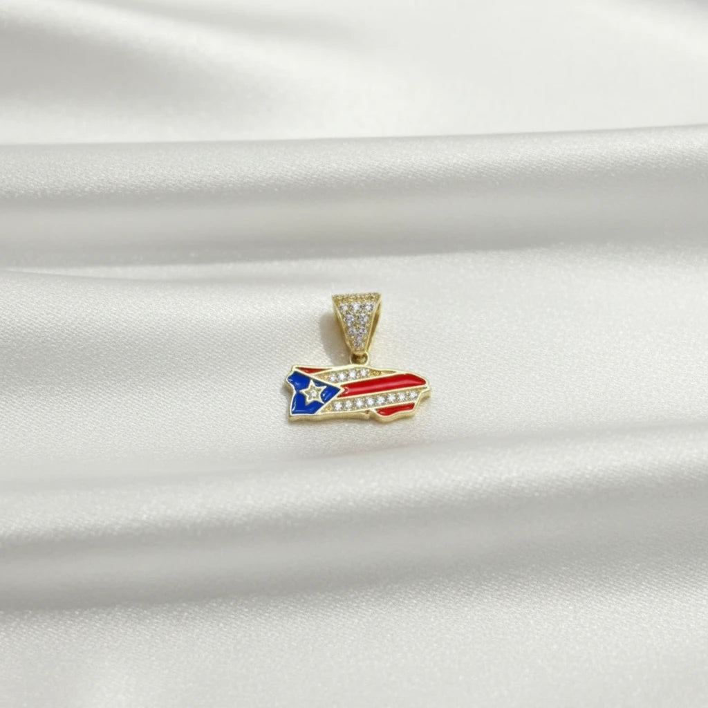 10k Puerto Rico Pendant