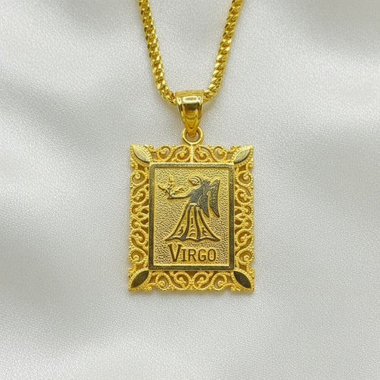 10K Virgo zodiac Pendant