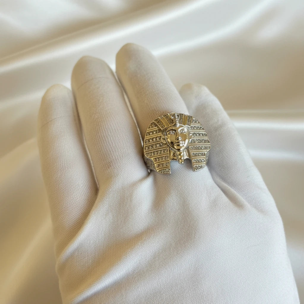 Sterling Silver Cz pharaoh ring