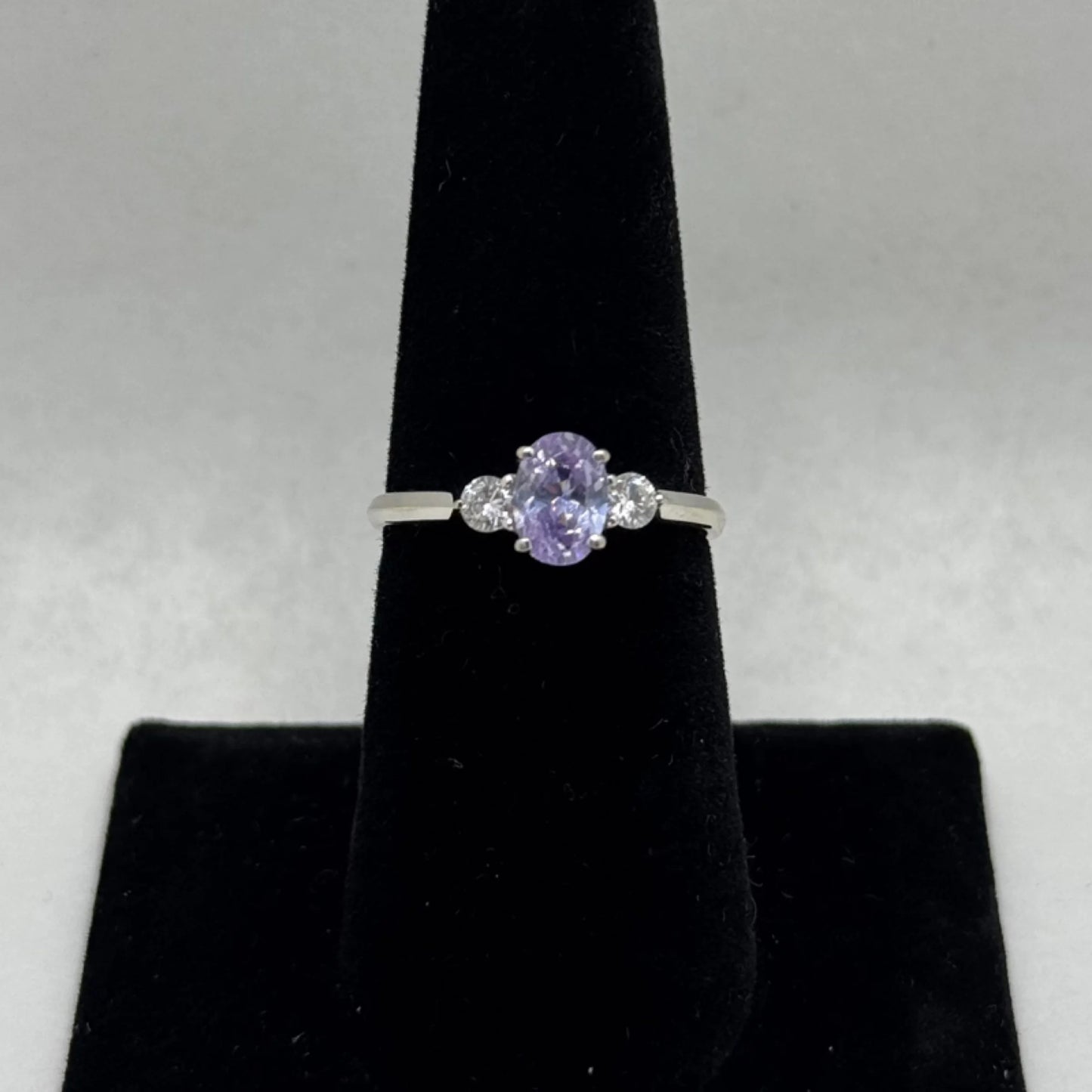 10k Purple CZ Ring
