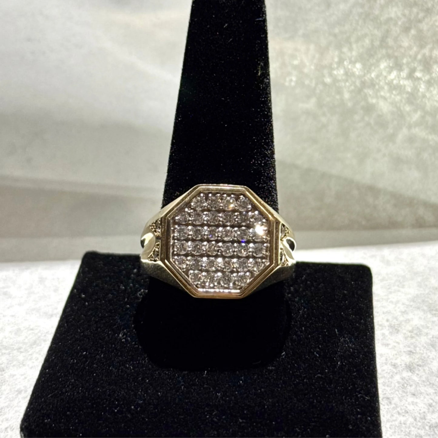 10k Diamond Cluster Ring