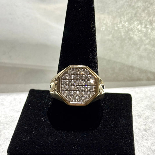 10k Diamond Cluster Ring