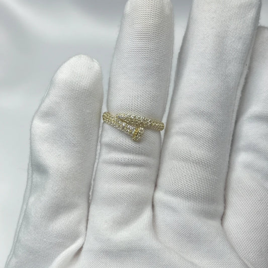 10k CZ Nail Ring